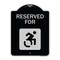 Signmission Designer Series-Reserved For With Accessible Symbol Heavy-Gauge Aluminum, 24" x 18", BS-1824-9908 A-DES-BS-1824-9908 - alternate 1